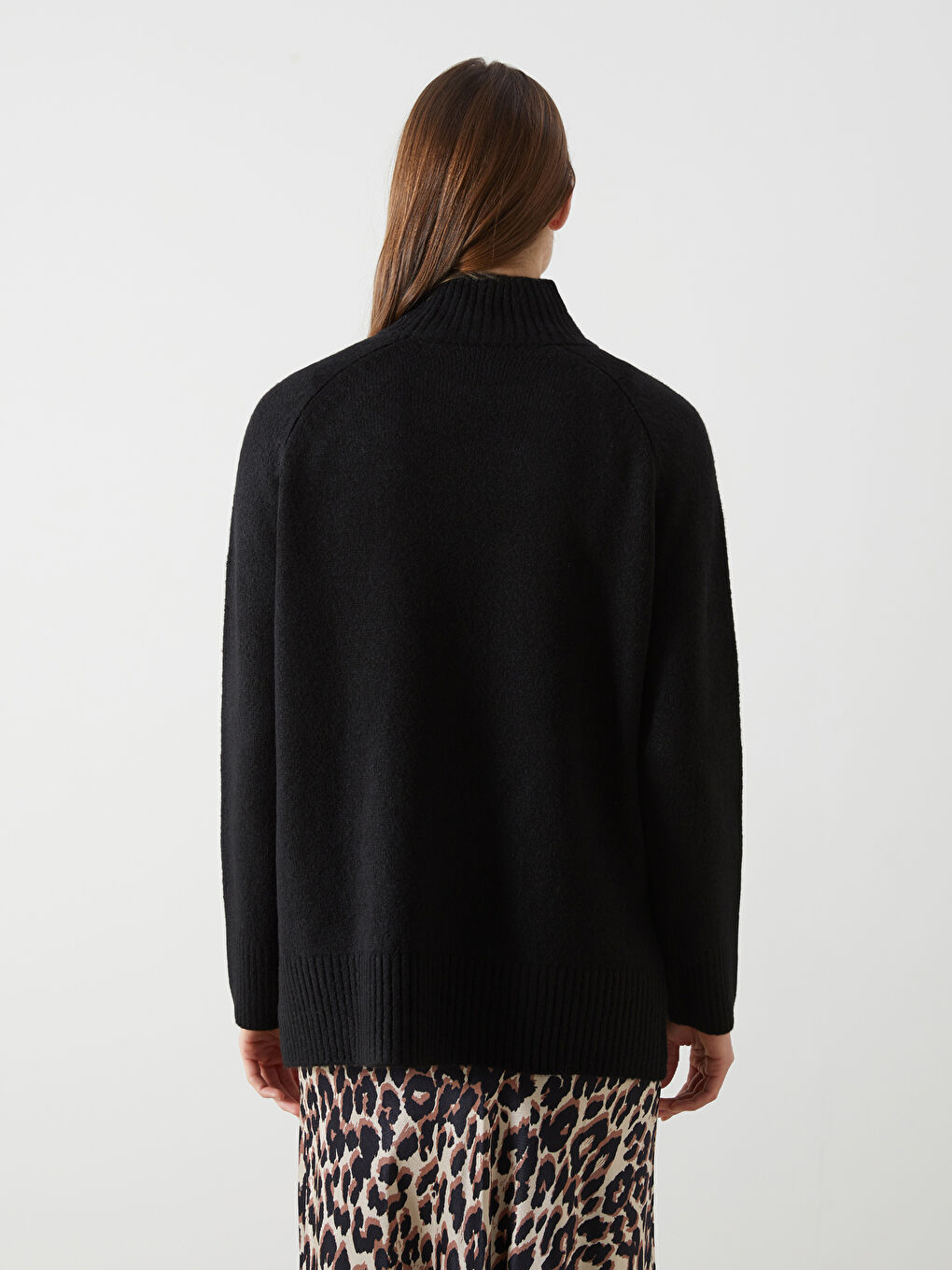 Half Turtleneck Women's Tricot Sweater -S5MH88Z8-CVL