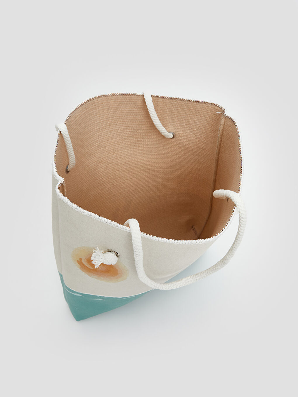 Karışık Baskılı Kadın Plaj Çantası-2