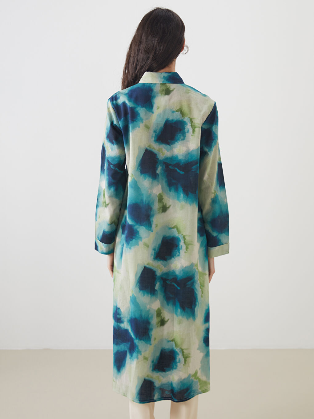 Patterned Women's Shirt Tunic-3