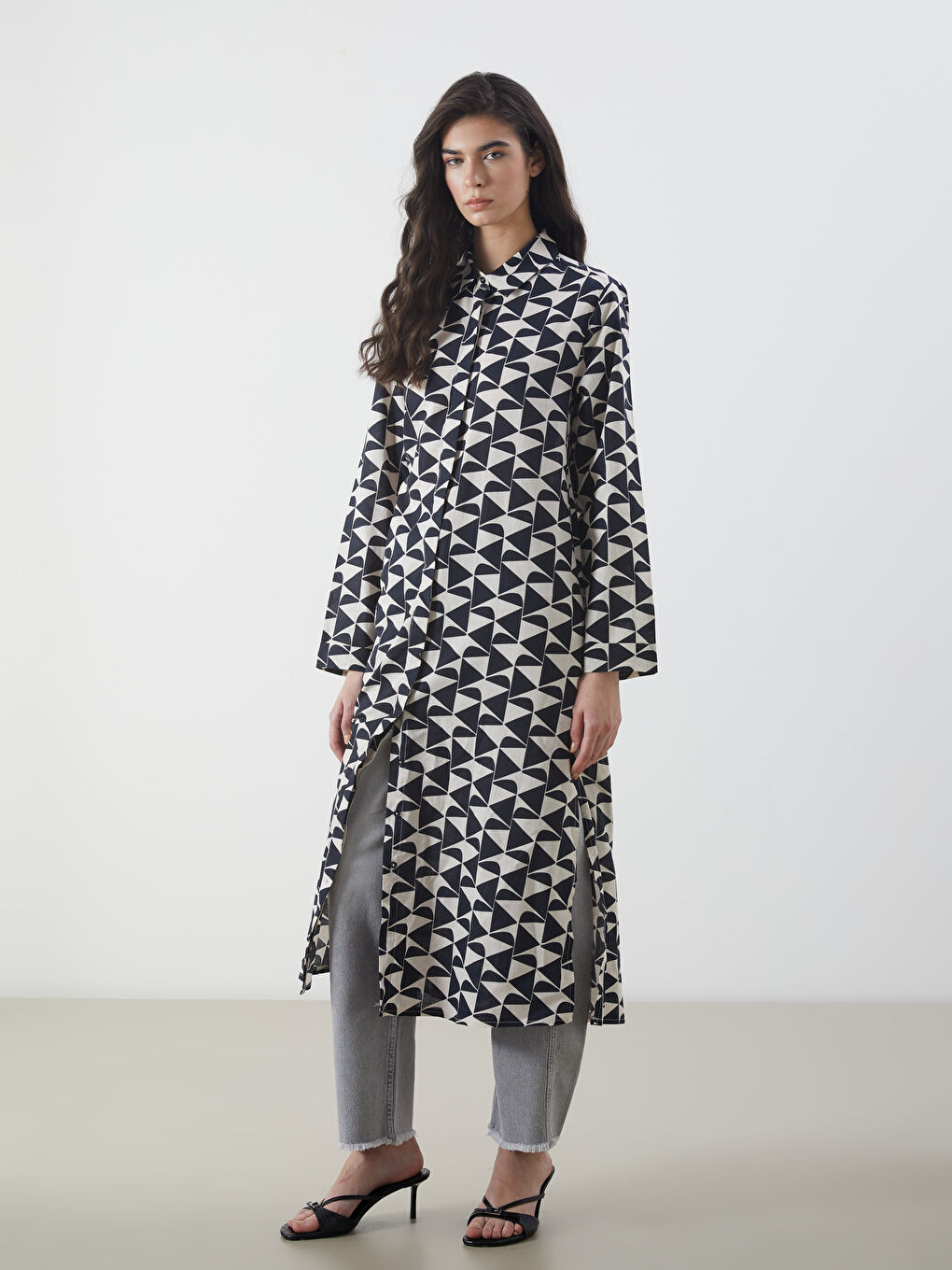 Patterned Women's Shirt Tunic