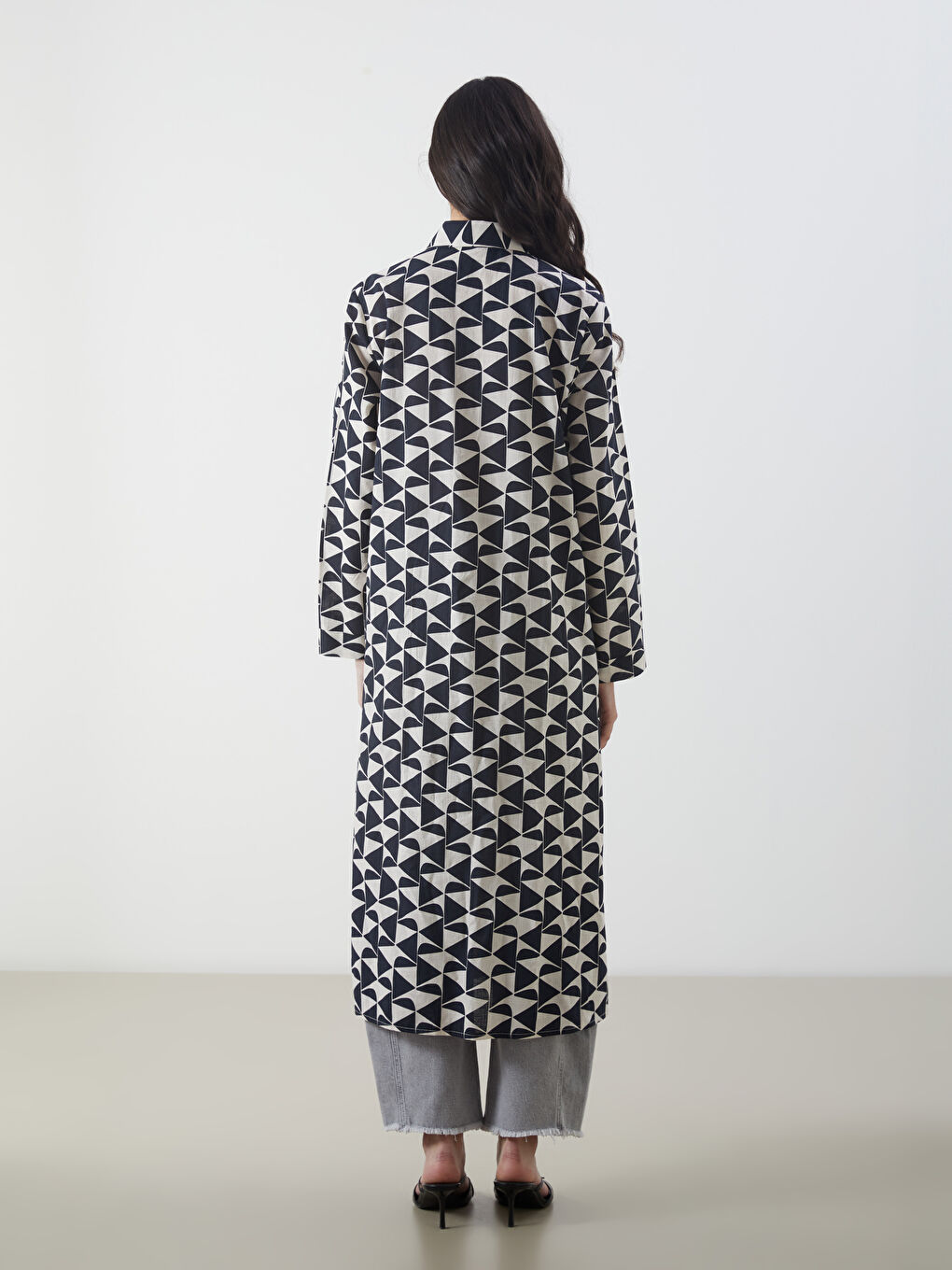 Patterned Women's Shirt Tunic-3