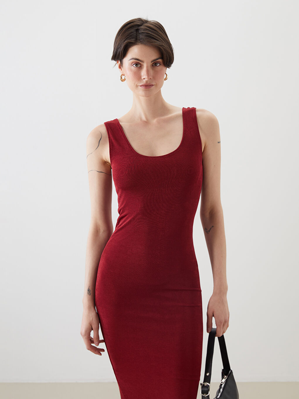 LCW Vision Woman BORDEAUX Dress -S5MI17Z8-D5Z