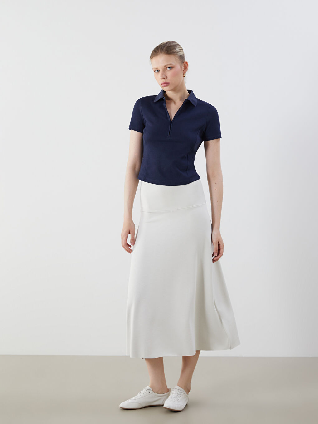 Elasticated Waist Slim Fit Skirt -S5MI25Z8-VF5