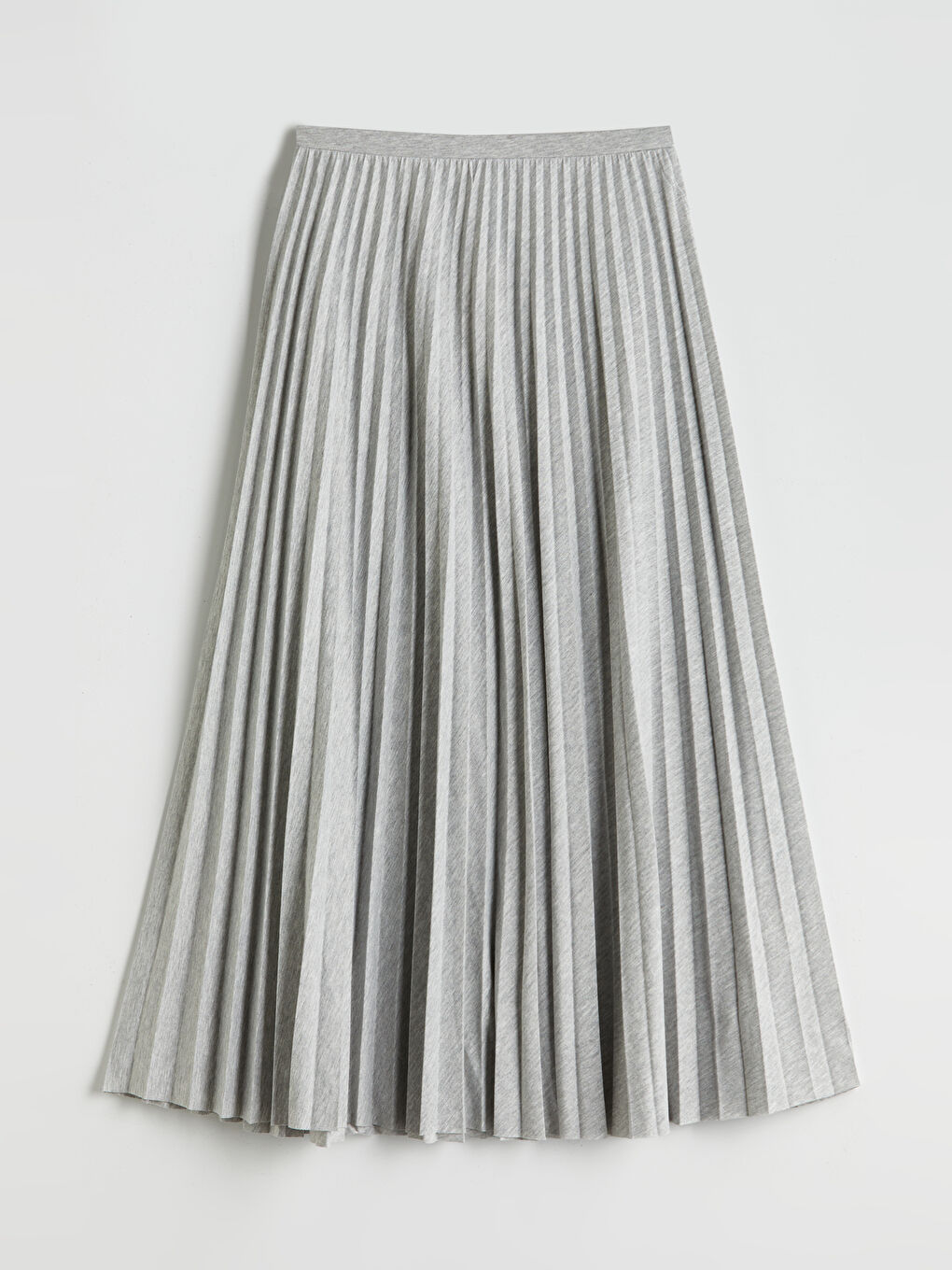 Elastic Waist Pleated Skirt -S5MI28Z8-EFN