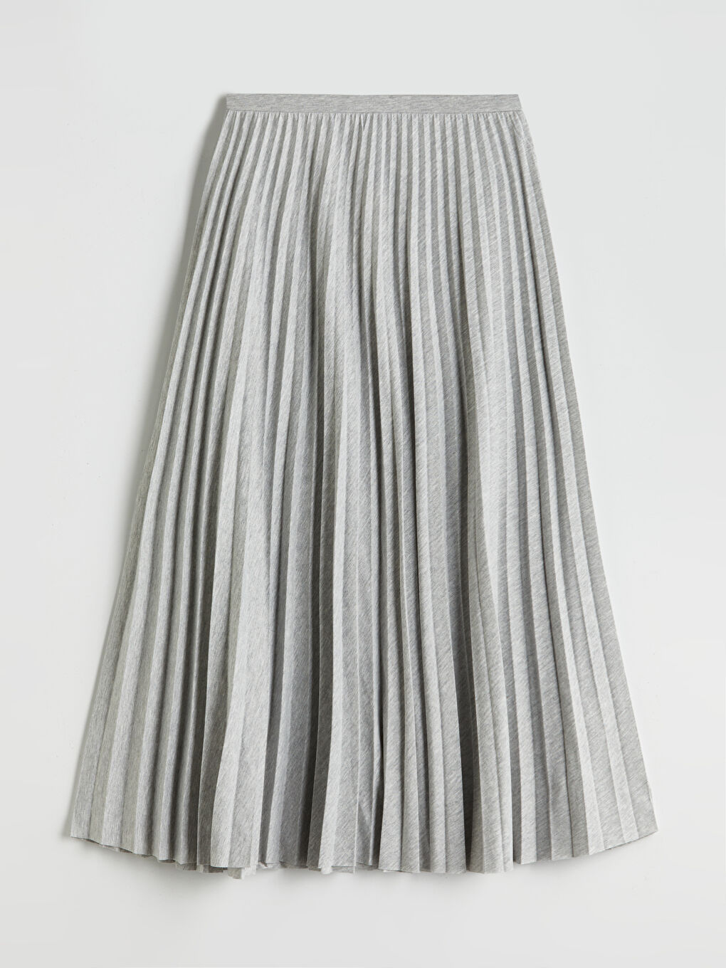 Elastic Waist Pleated Skirt -S5MI28Z8-EFN