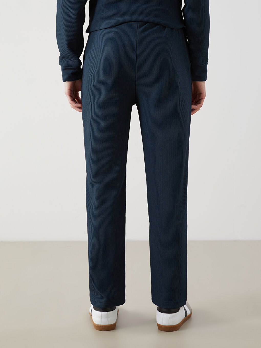 Petrol Standart Kalıp Erkek Eşofman Altı-3