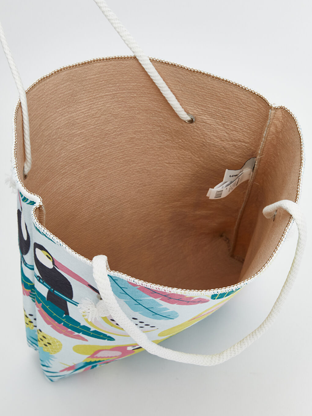 Karışık Hayvan Baskılı Kadın Plaj Çantası-3