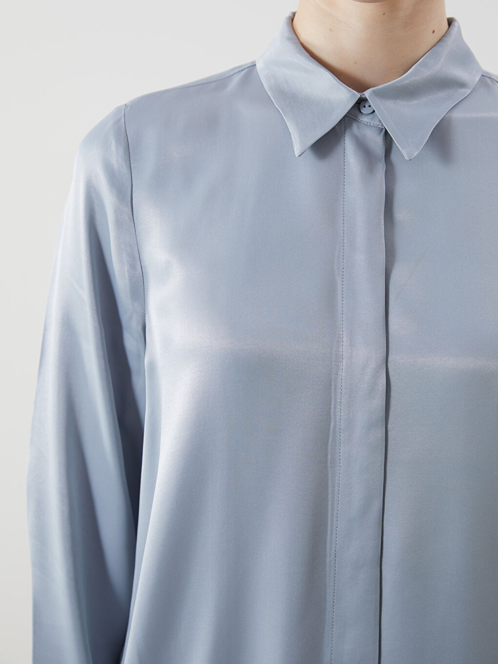 Woman BLUE Shirt Tunic -S5MI38Z8-DG7