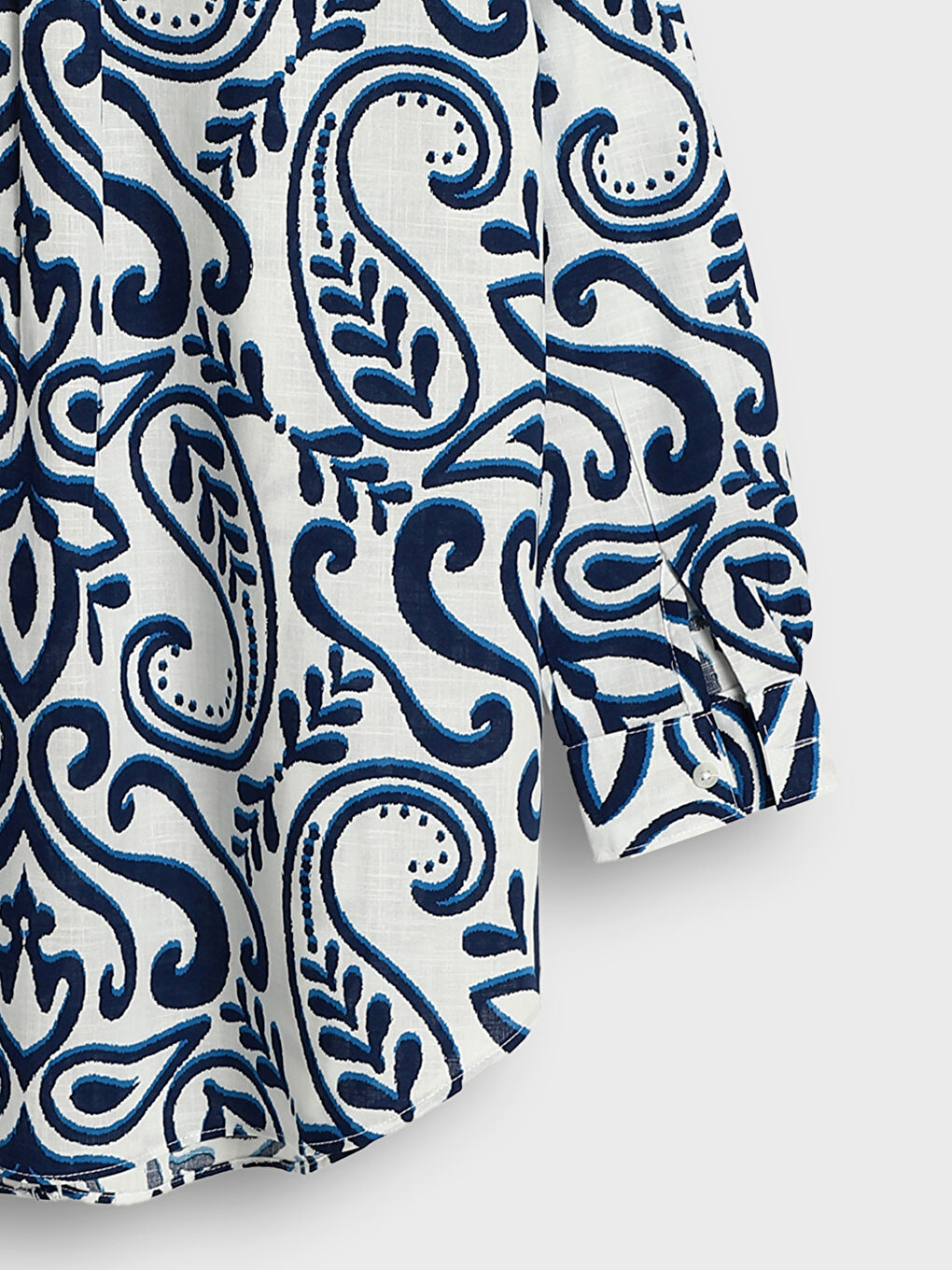 Patterned Long Sleeve Women's Shirt Tunic-3