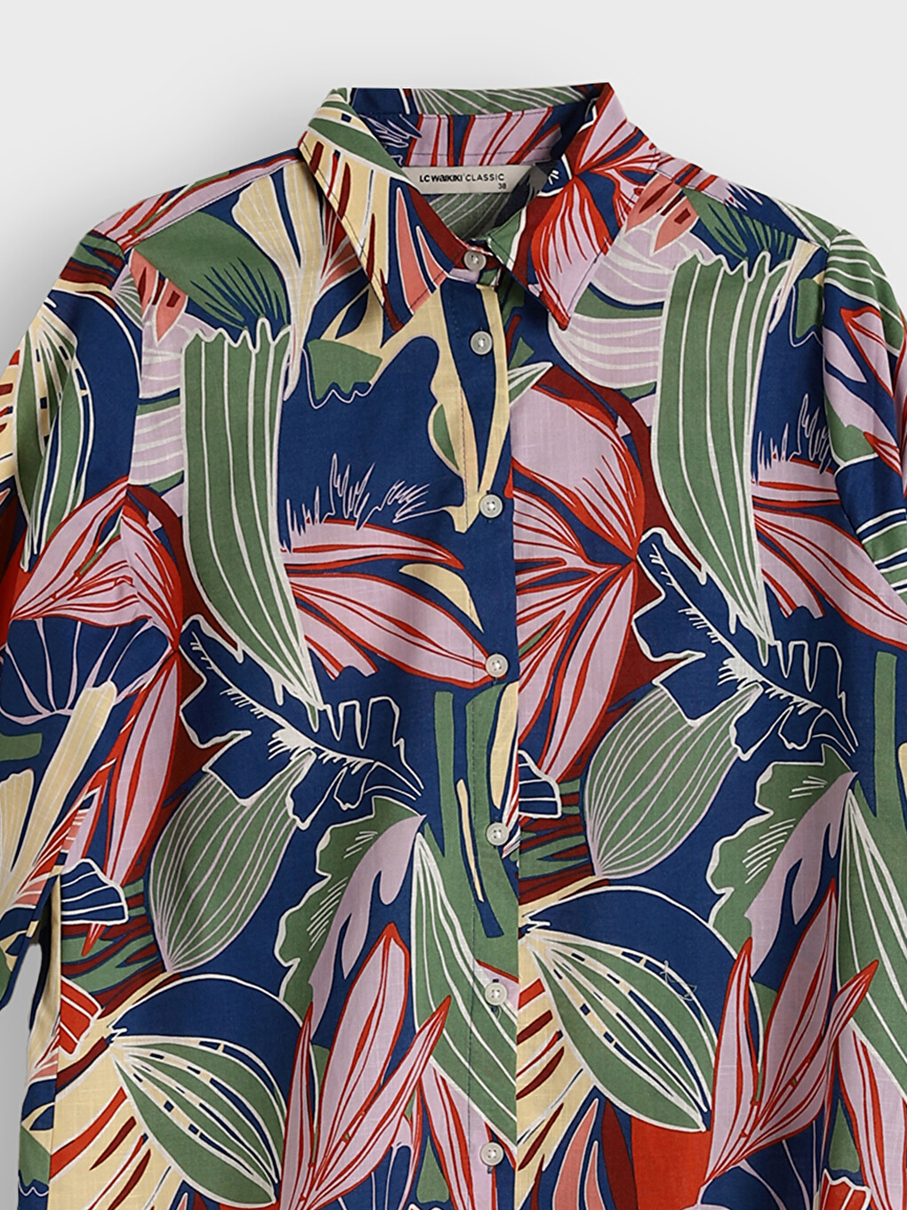 Patterned Long Sleeve Women's Shirt Tunic-2
