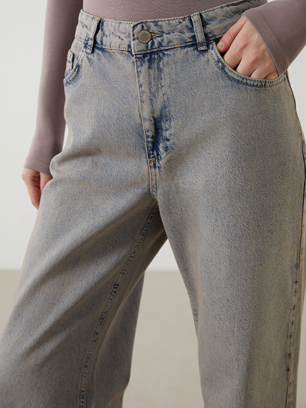 Baggy Fit Women's Jean Trousers -S5MI52Z8-311