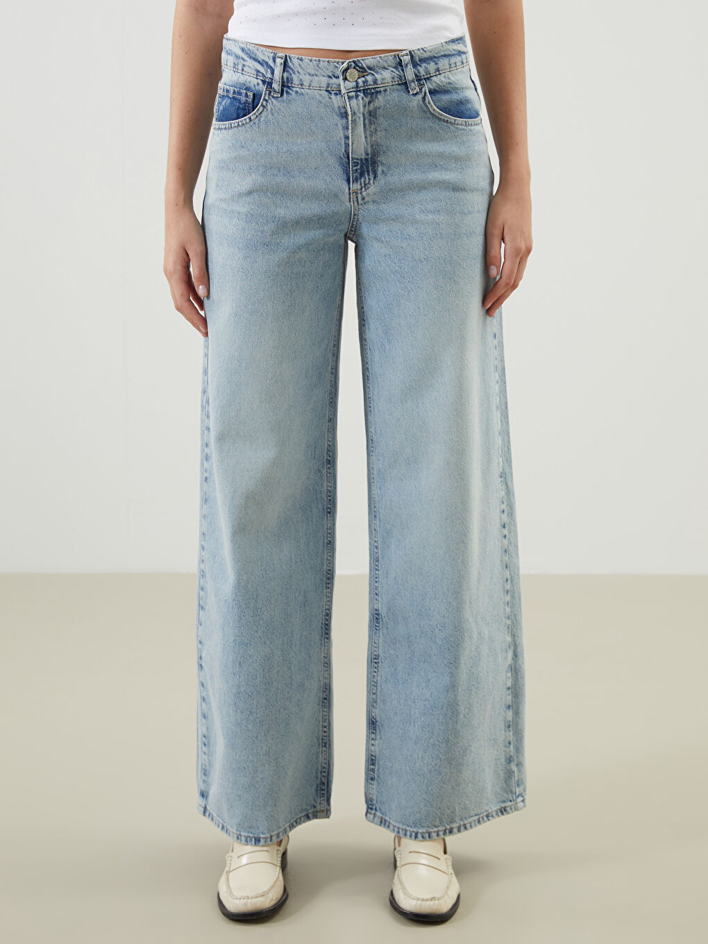 Wideleg Women's Jeans -S5MI54Z8-311