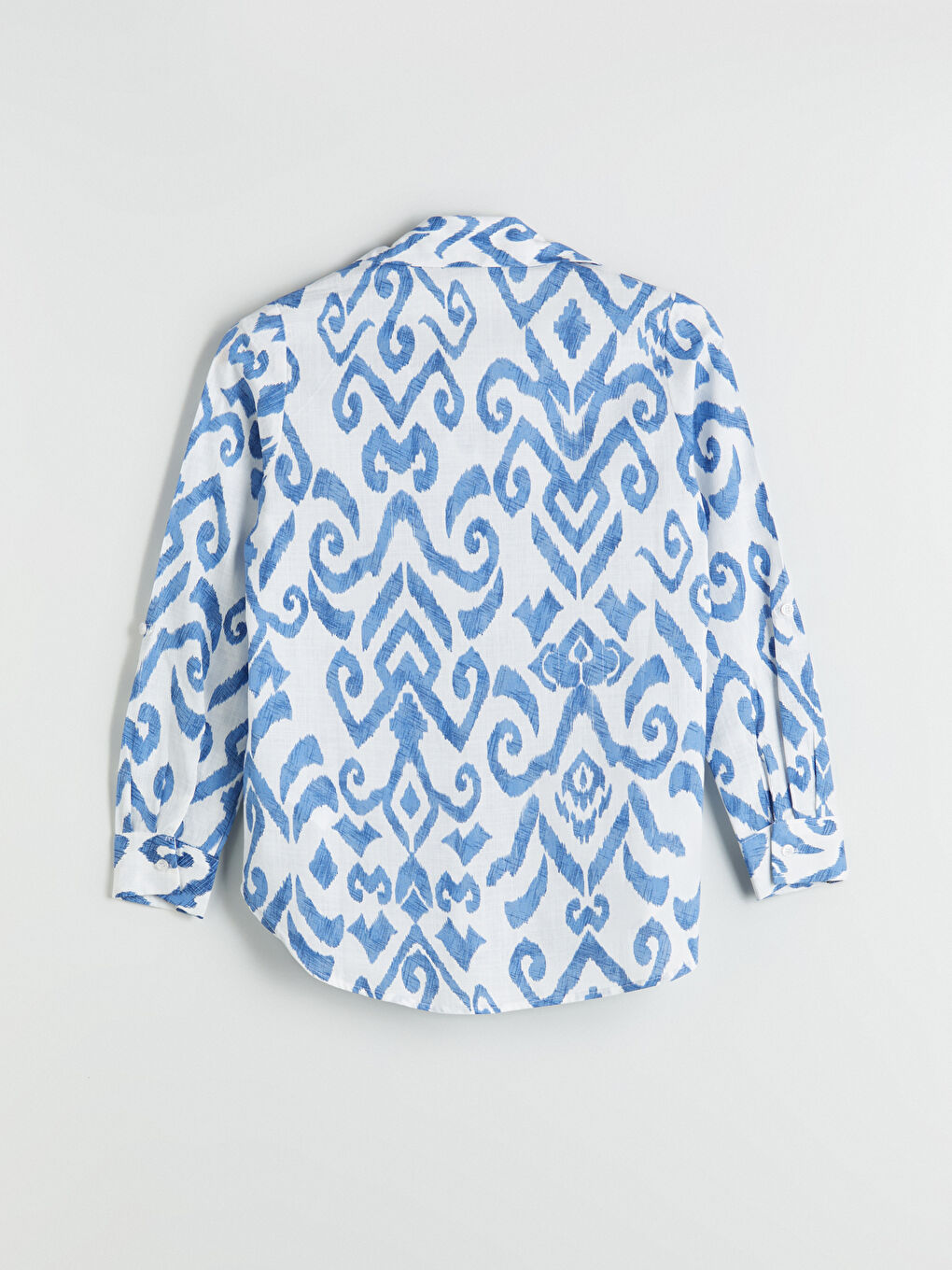 قميص بوبلين منقوش للسيدات-5