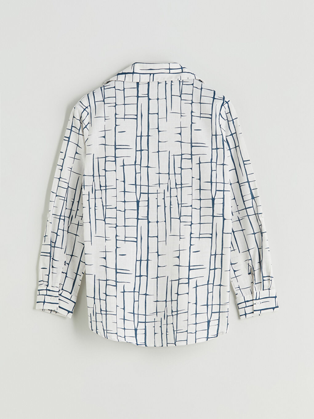 Patterned Poplin Women's Shirt-5