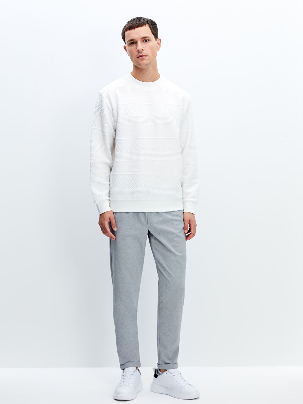Crew Neck Men's Sweatshirt-1