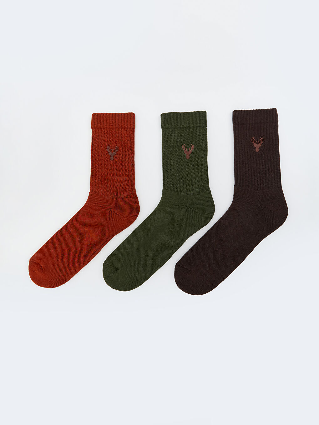 Embroidered Men's Ankle Socks 3-packs
