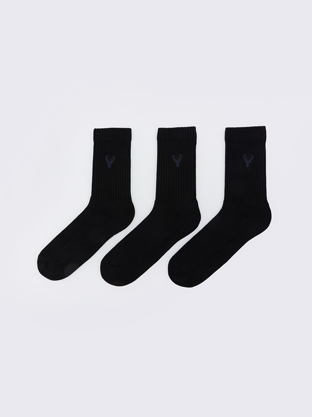 Embroidered Men's Ankle Socks 3-packs