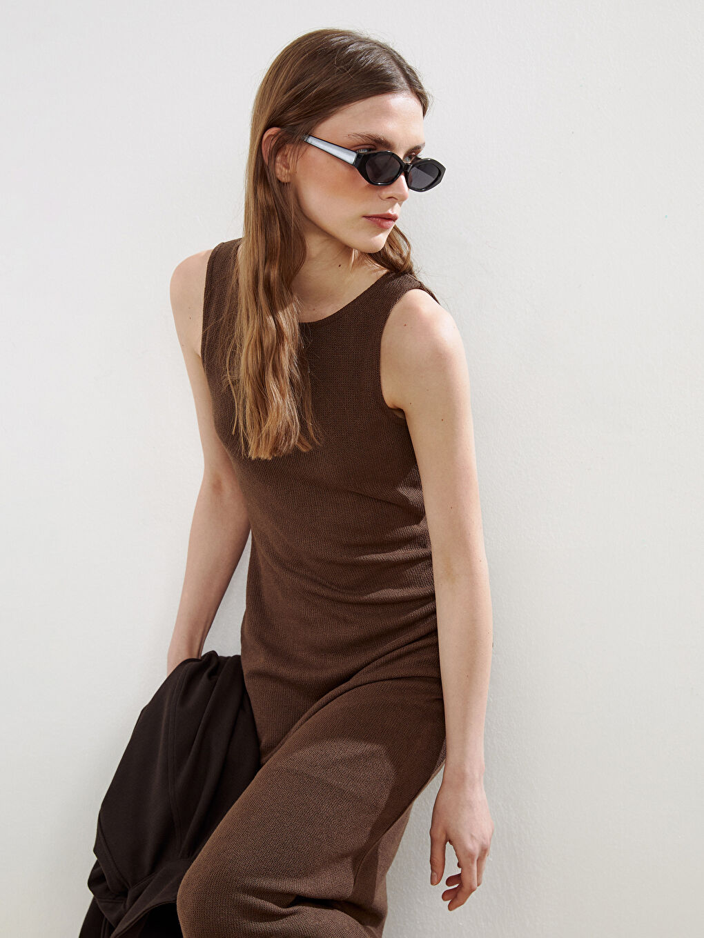 Crew Neck Bohemian Dress-1