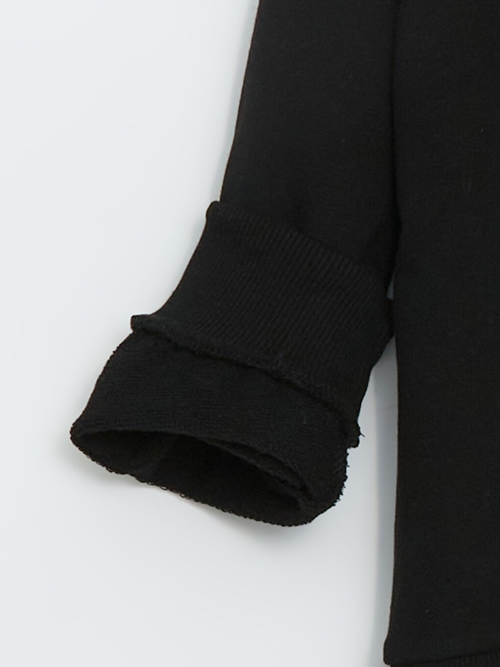 Siyah Dik Yaka Erkek Çocuk Sweatshirt-1