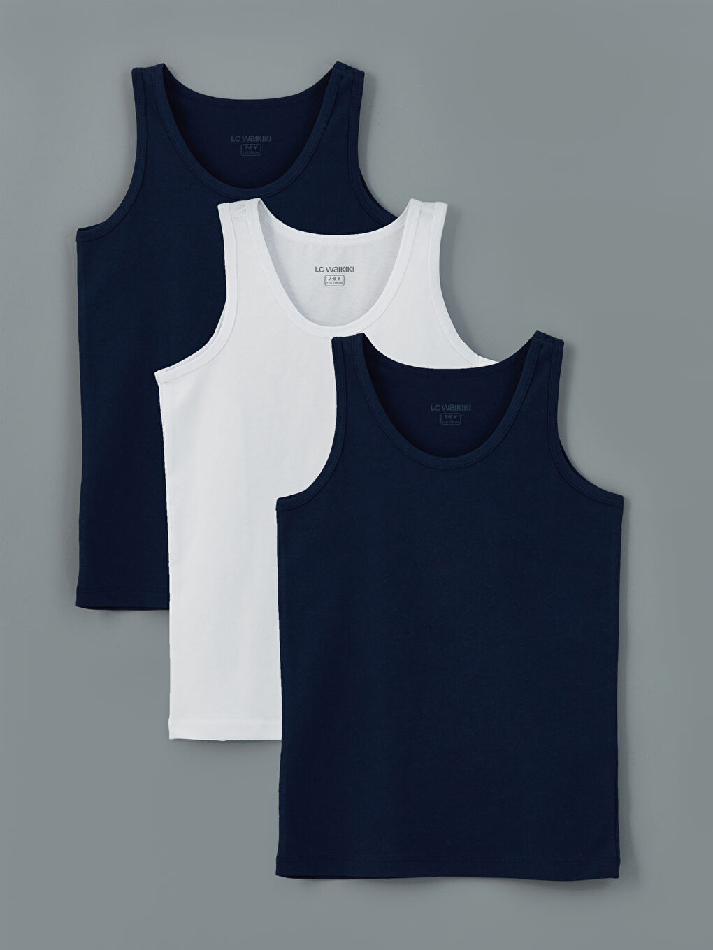 Crew Neck Boys' Vest 3-packs