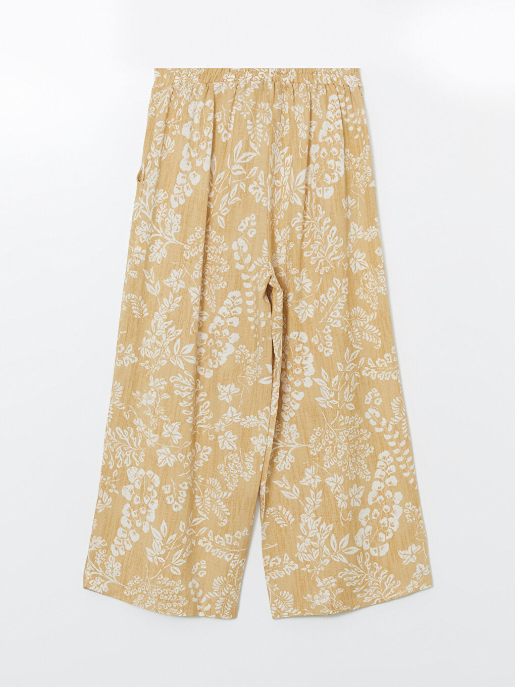 Woman YELLOW Capri Trousers -S5MK03Z8-LUE