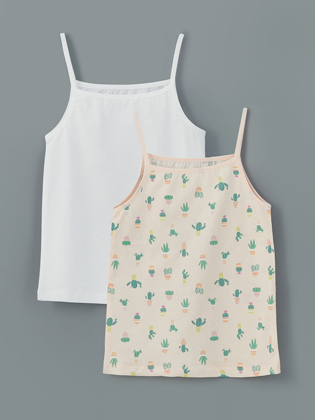 Square Neck Girls Undershirt 2-pack -S5MK12Z4-Q6K