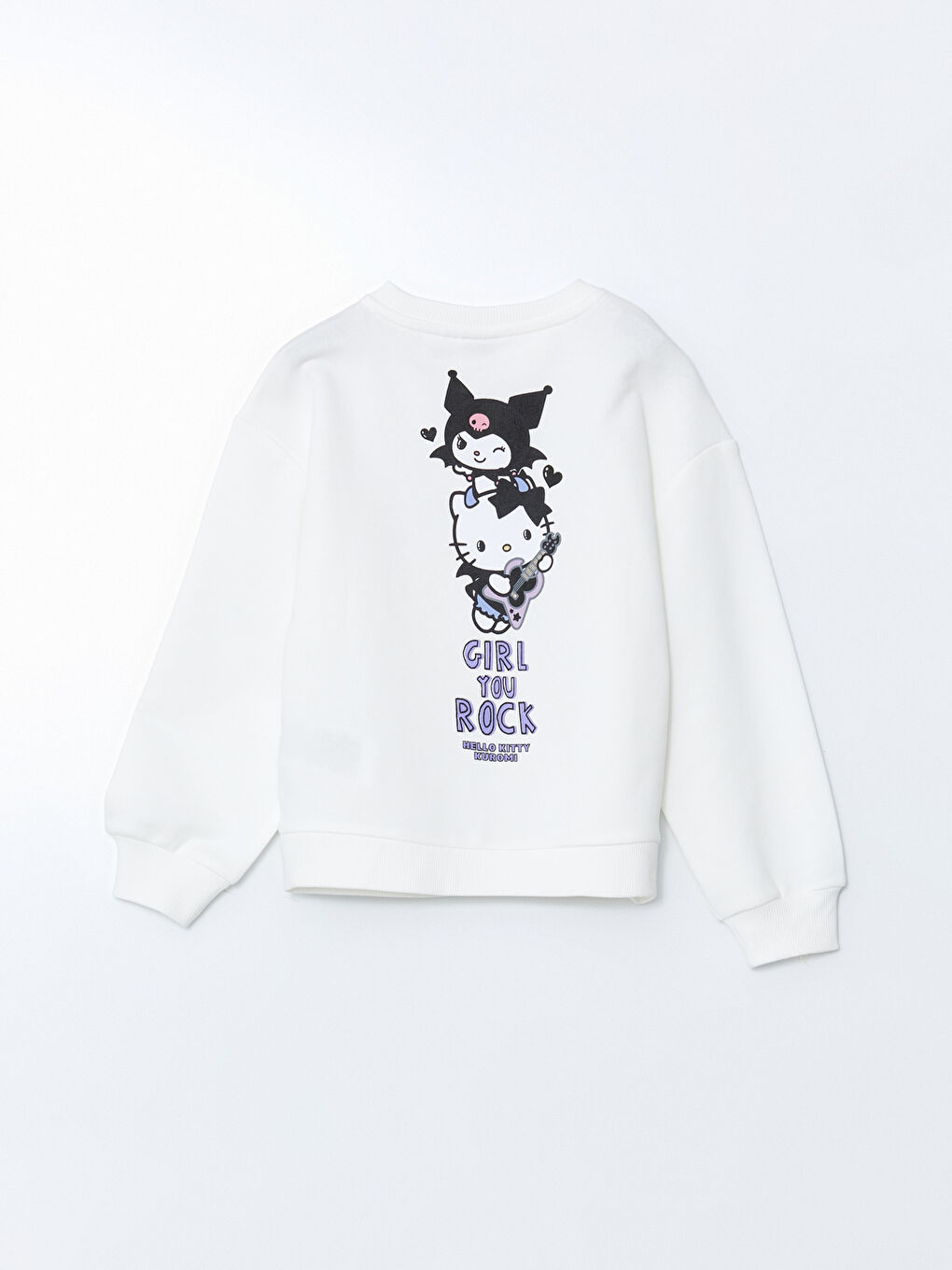 Crew Neck Hello Kitty Printed Girl'S Sweatshirt -S5MK21Z4-R9J