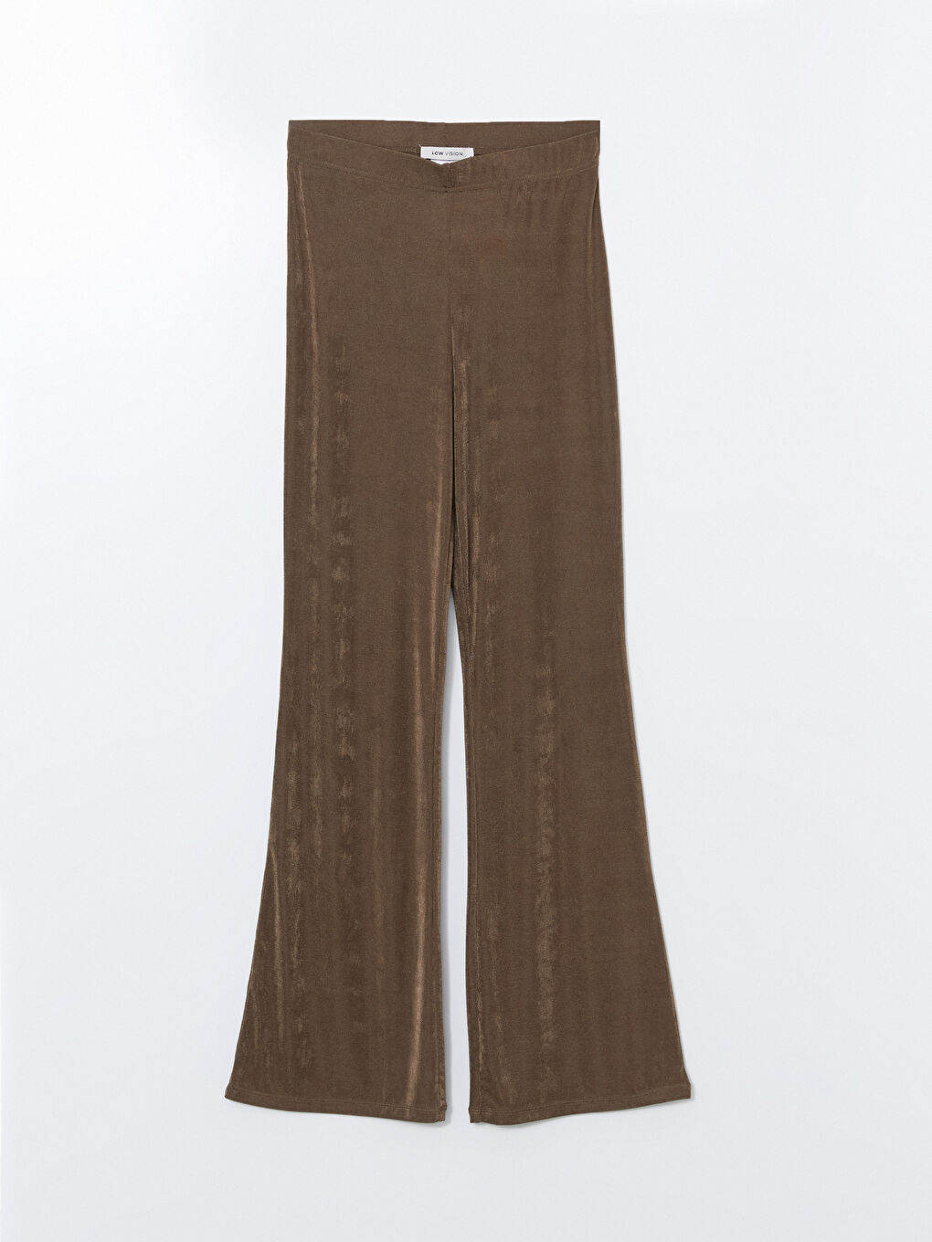 LCW Vision Elastic Waist Wide Leg Women's Trousers -S5MK31Z8-GE8