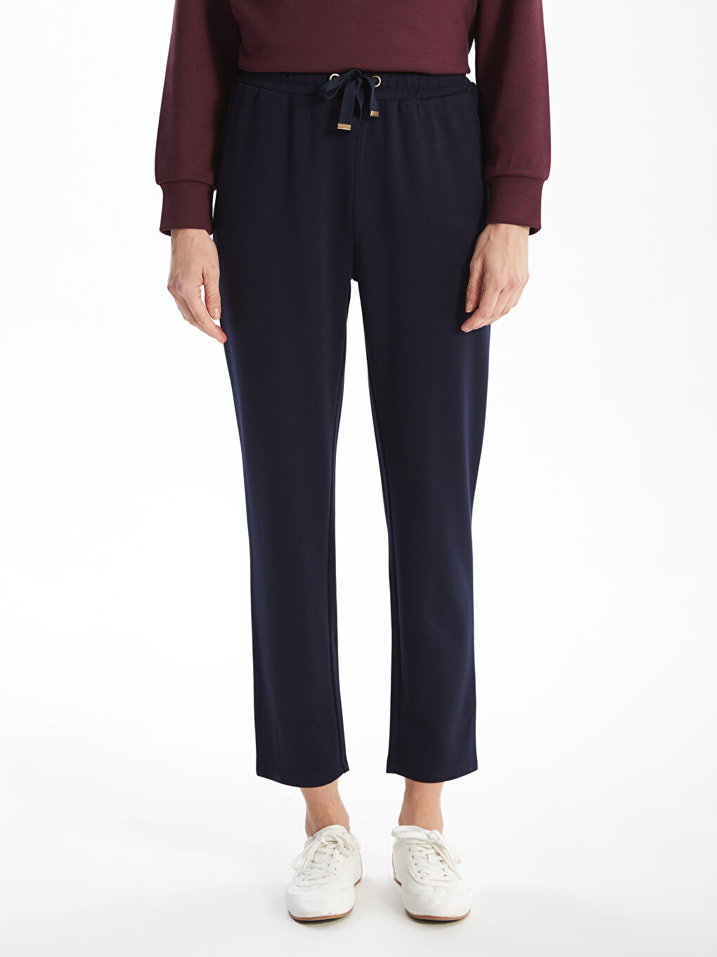 بنطلون رياضي للسيدات بخصر مرن-1