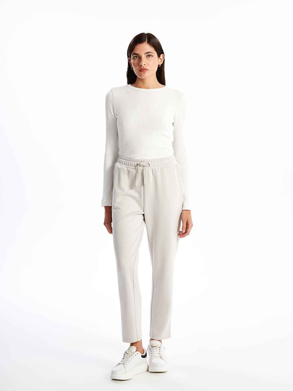 بنطلونات رياضية للسيدات بخصر مطاطي-1