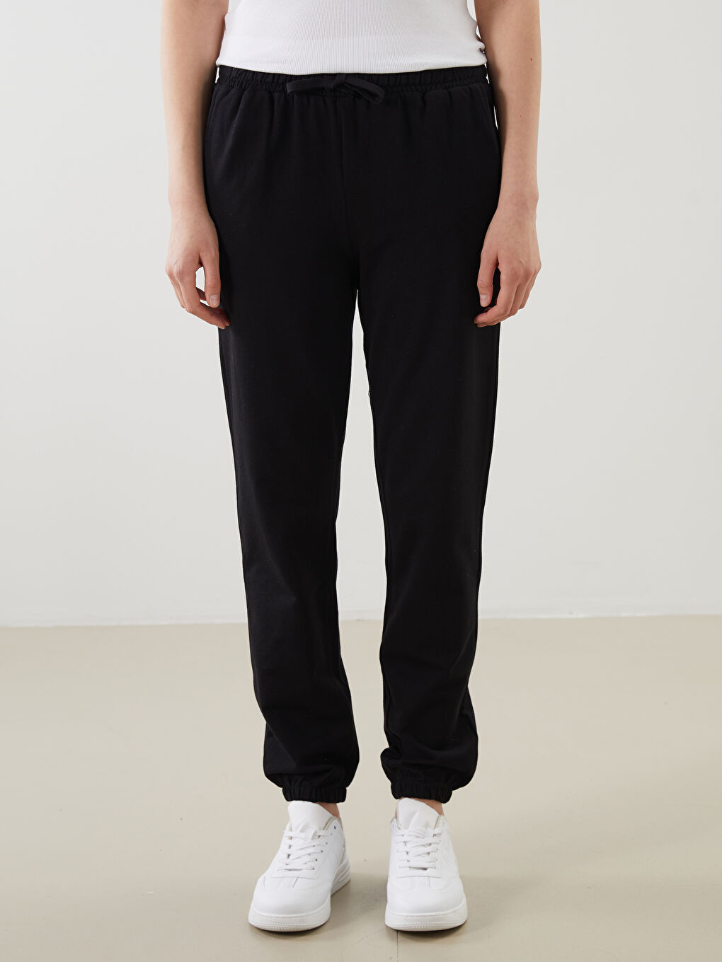 Pantalons de survêtement jogger à taille élastiquée pour Femmes-3