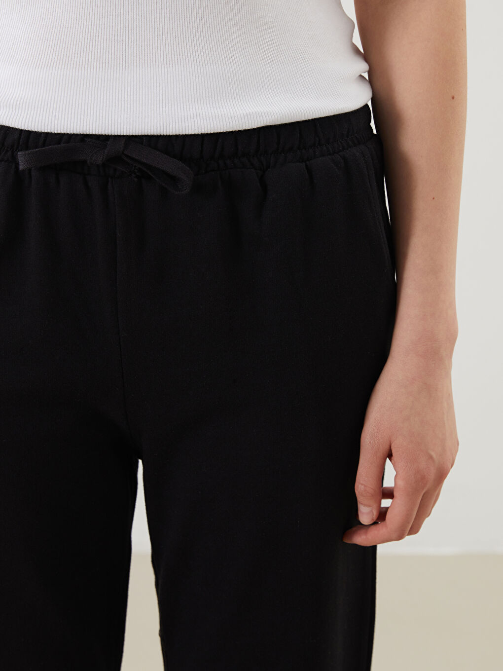 Pantalons de survêtement jogger à taille élastiquée pour Femmes-5
