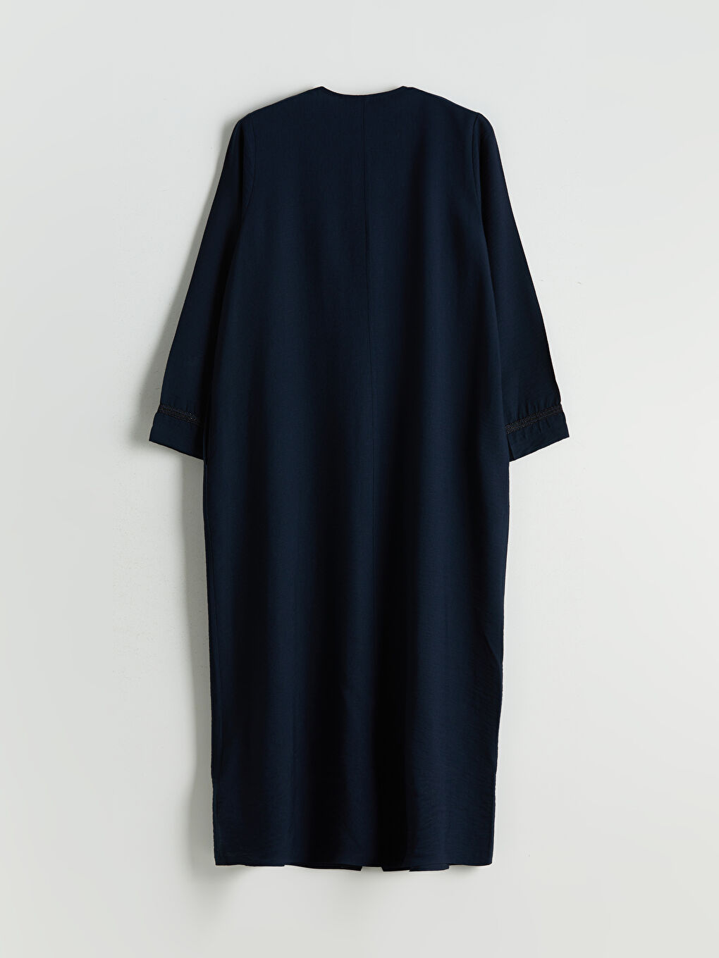 Crew Neck Linen Look Women'S Coat -S5ML30Z8-HPN