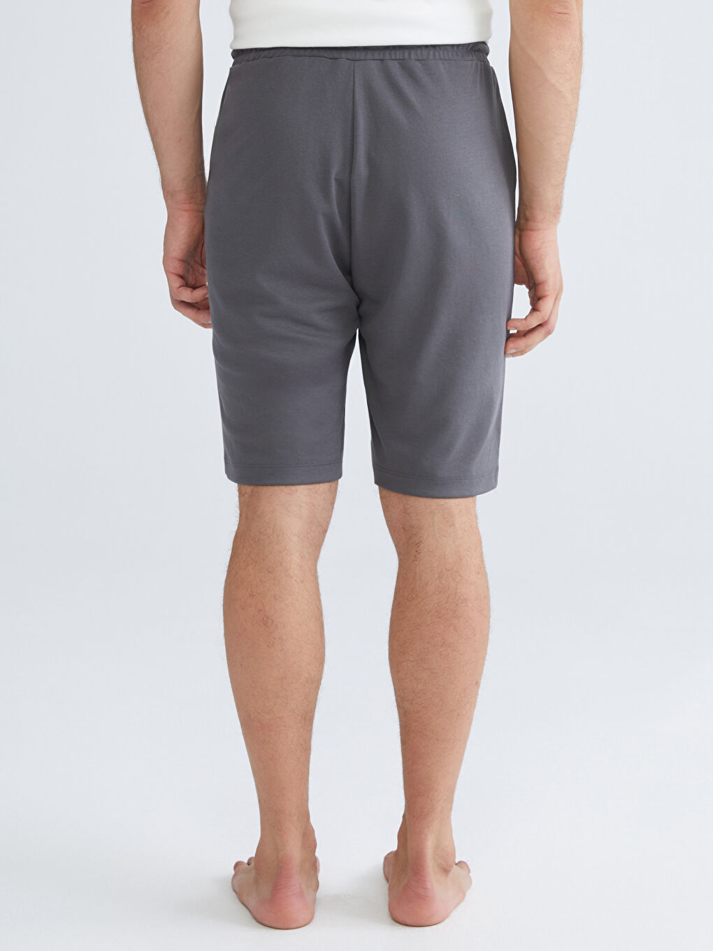 Gri Standart Kalıp Erkek Pijama Alt Şort-3
