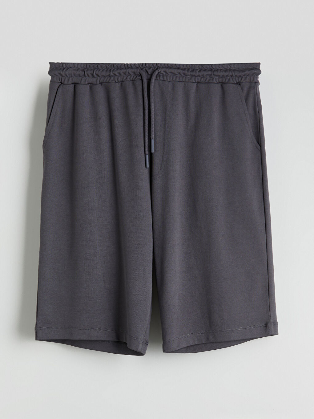 Gri Standart Kalıp Erkek Pijama Alt Şort-4