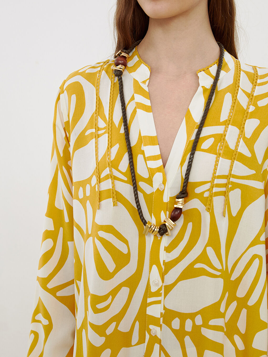 Woman YELLOW Shirt Dress -S5ML64Z8-LUG
