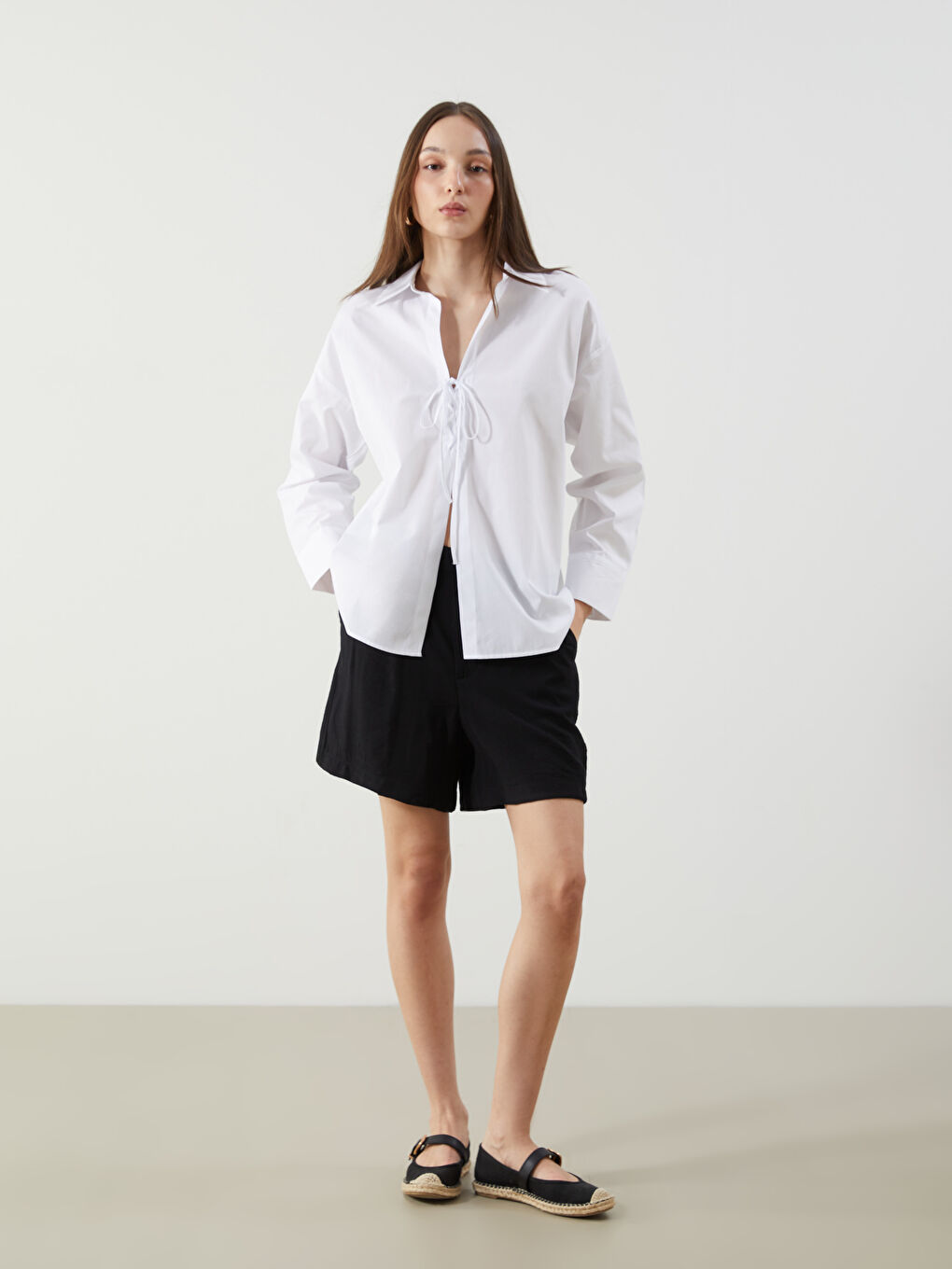 Regular Fit Women's Shorts -S5ML67Z8-CVL