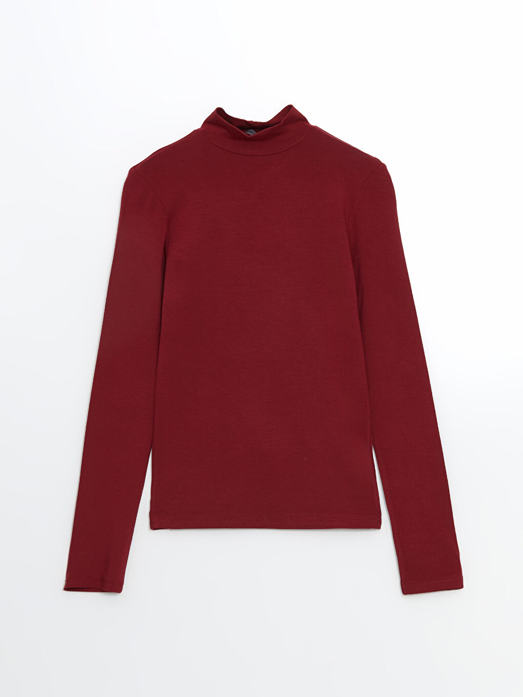 LCWAIKIKI Classic Bordo Dik Yaka Kadın Body - 4