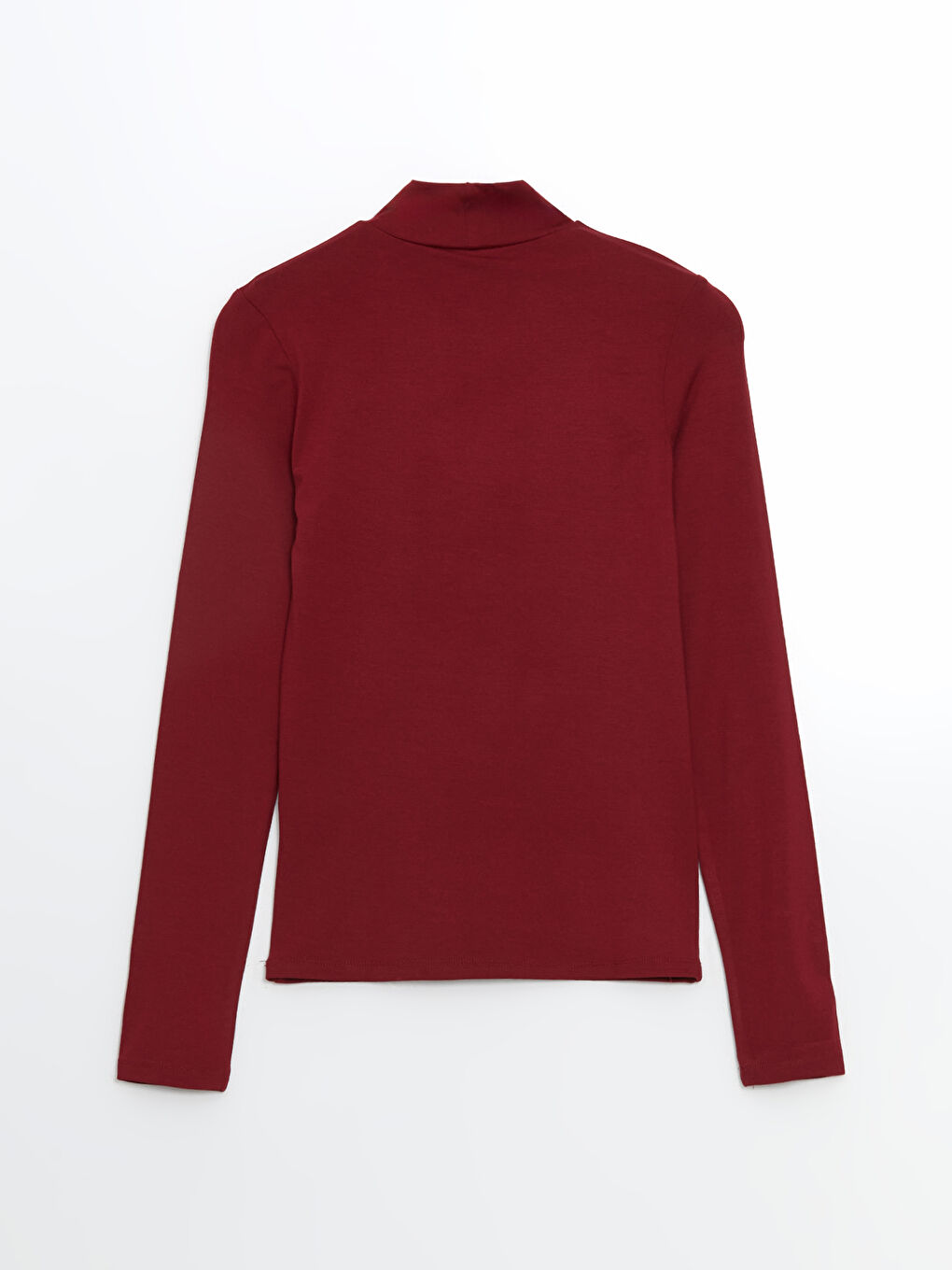 LCWAIKIKI Classic Bordo Dik Yaka Kadın Body - 5