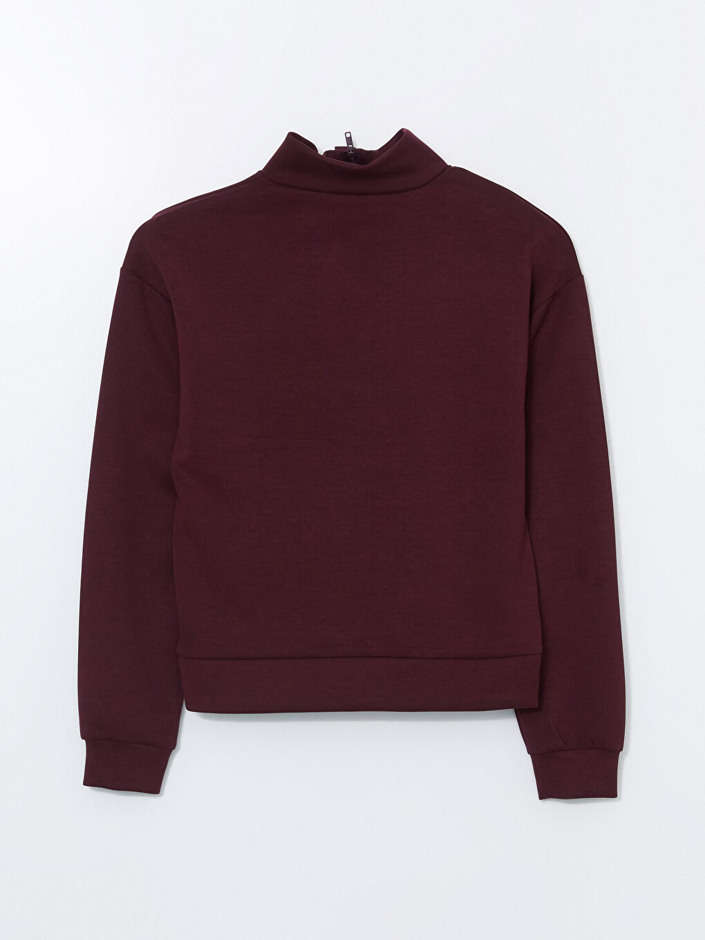 Mürdüm Dik Yaka Kadın Sweatshirt-5