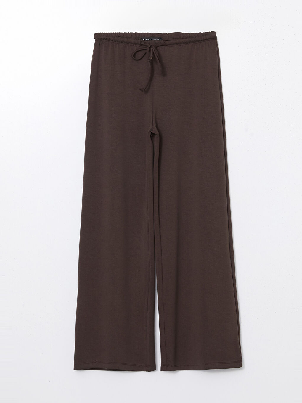 Kahverengi Beli Lastikli Kadın Eşofman Altı-4