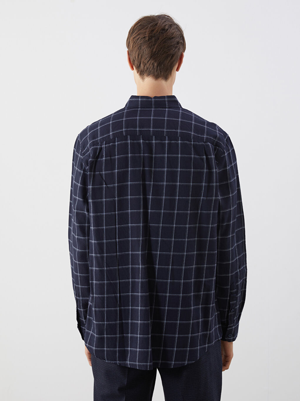 Regular Fit Long Sleeve Plaid Men's Lumberjack Shirt -S5MM15Z8-LN6