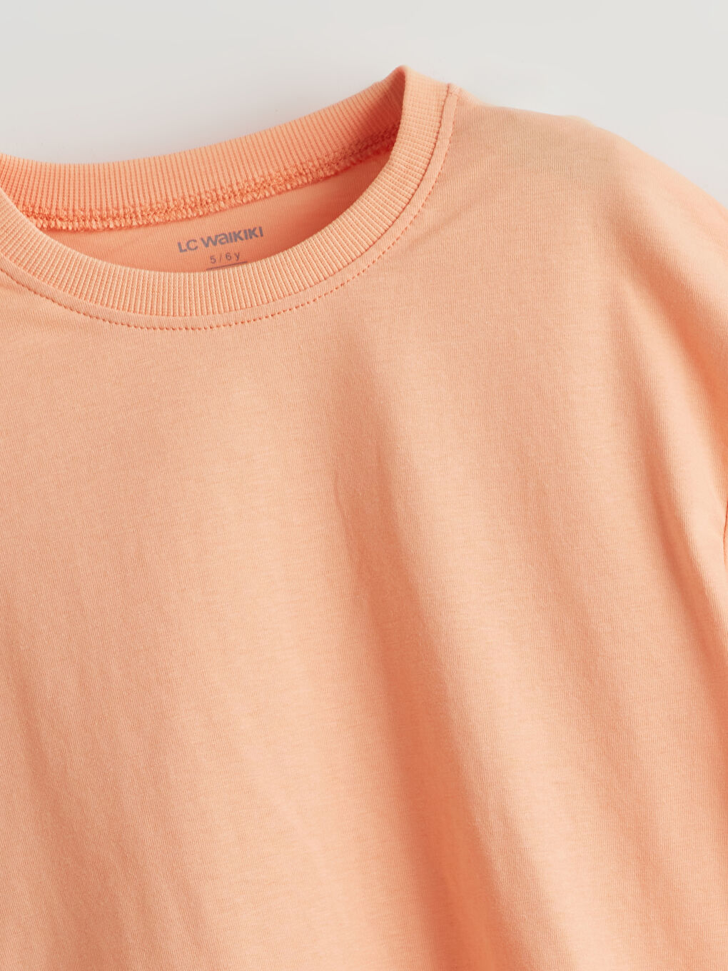 Turuncu Basic Kısa Kollu Erkek Çocuk Tişört-1