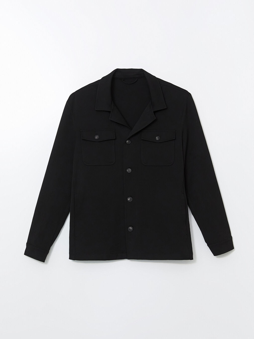 Siyah Standart Kalıp Erkek Blazer Ceket-4