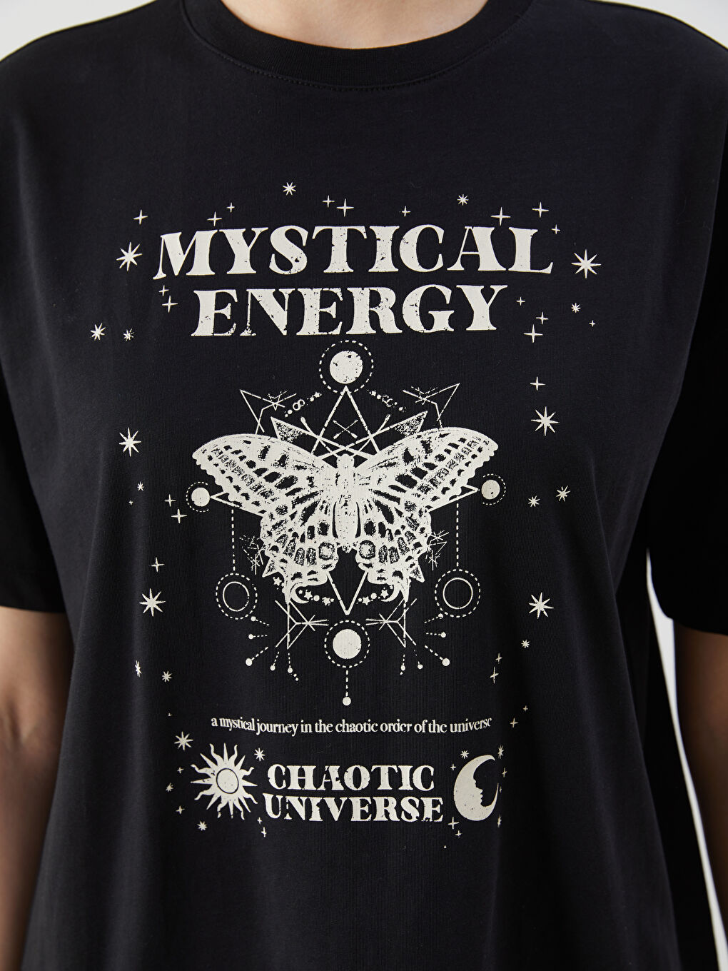 Crew Neck Printed Women's T-shirt -S5MM87Z8-CVL