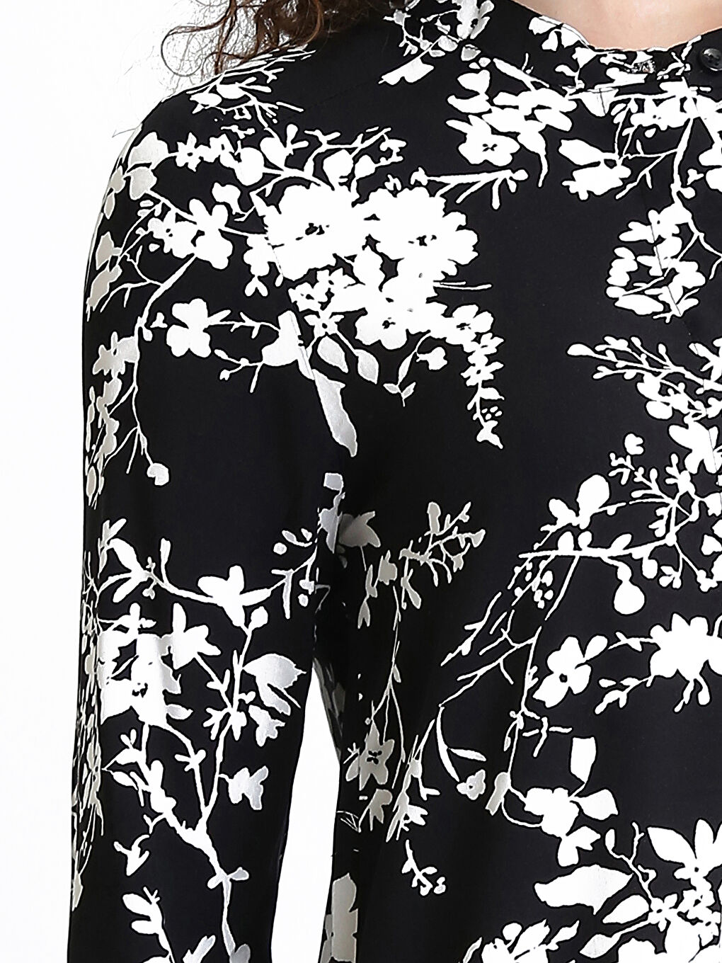 Crew Neck Patterned Women's Shirt Tunic-2