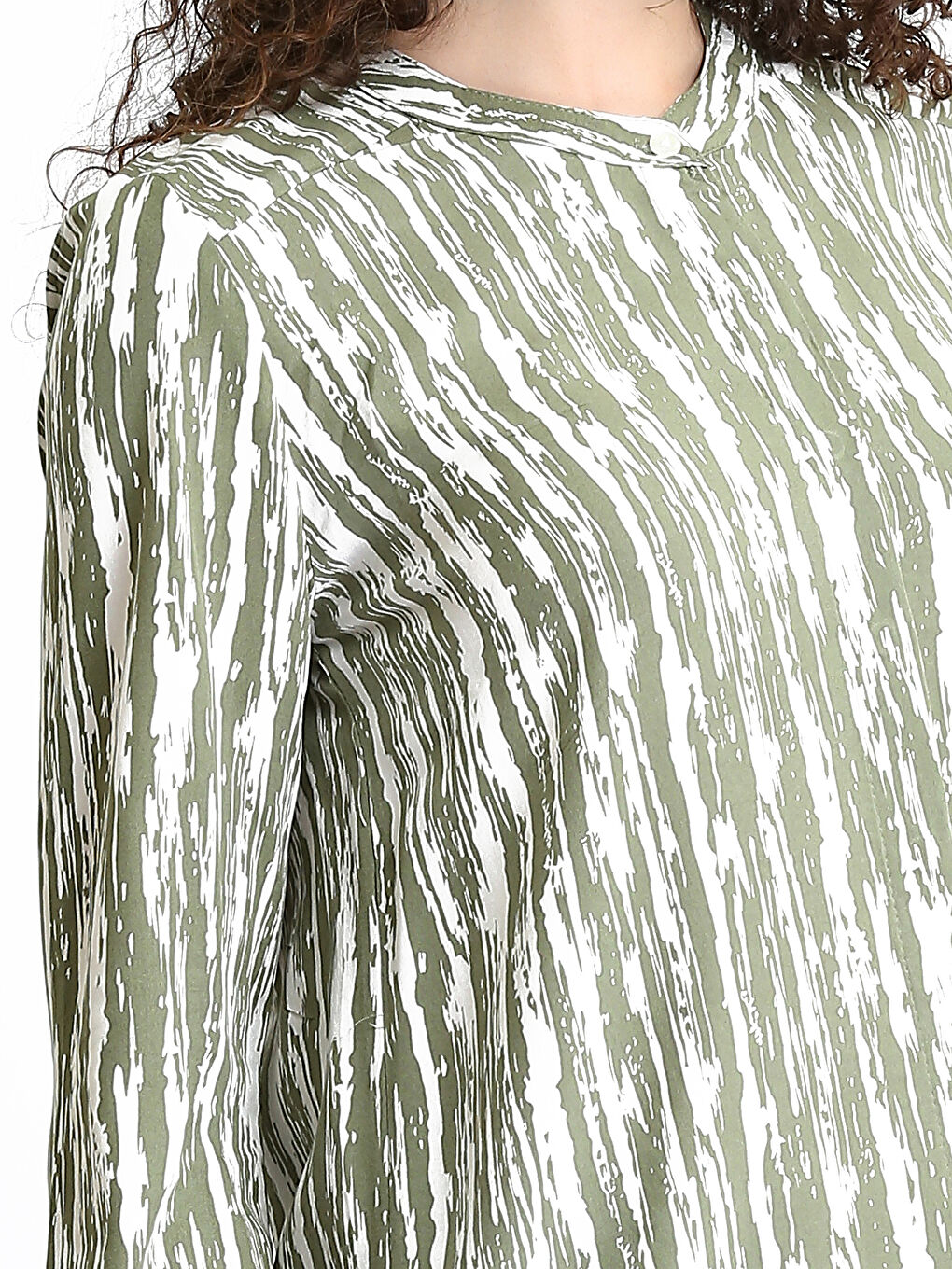 Crew Neck Patterned Women's Shirt Tunic-2