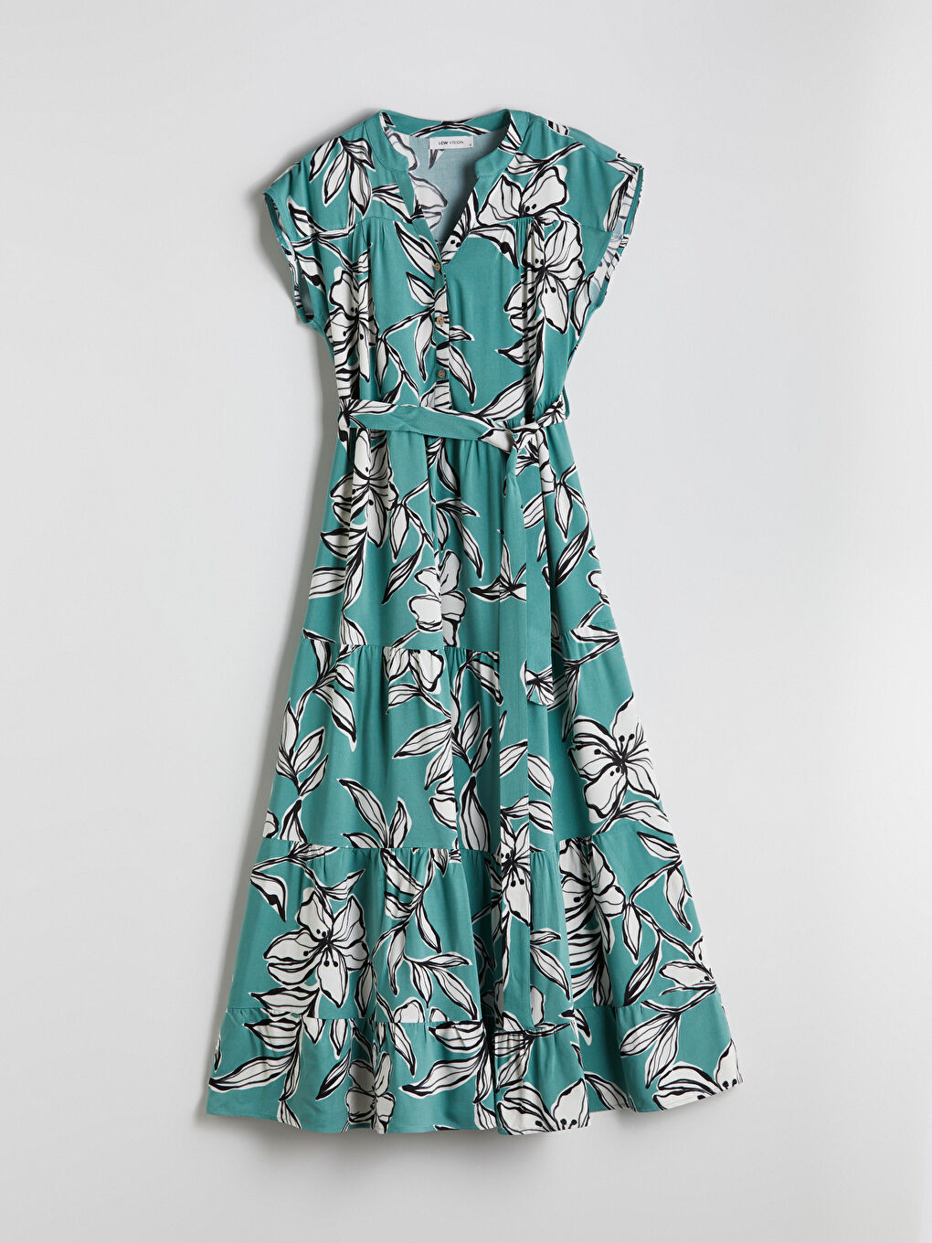 V-Neck Floral Dress -S5MM98Z8-LRR
