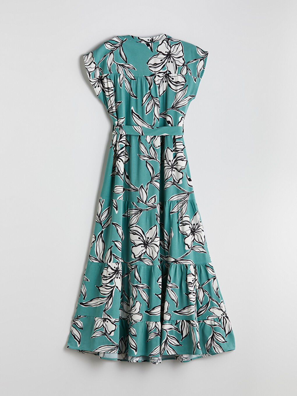 V-Neck Floral Dress -S5MM98Z8-LRR