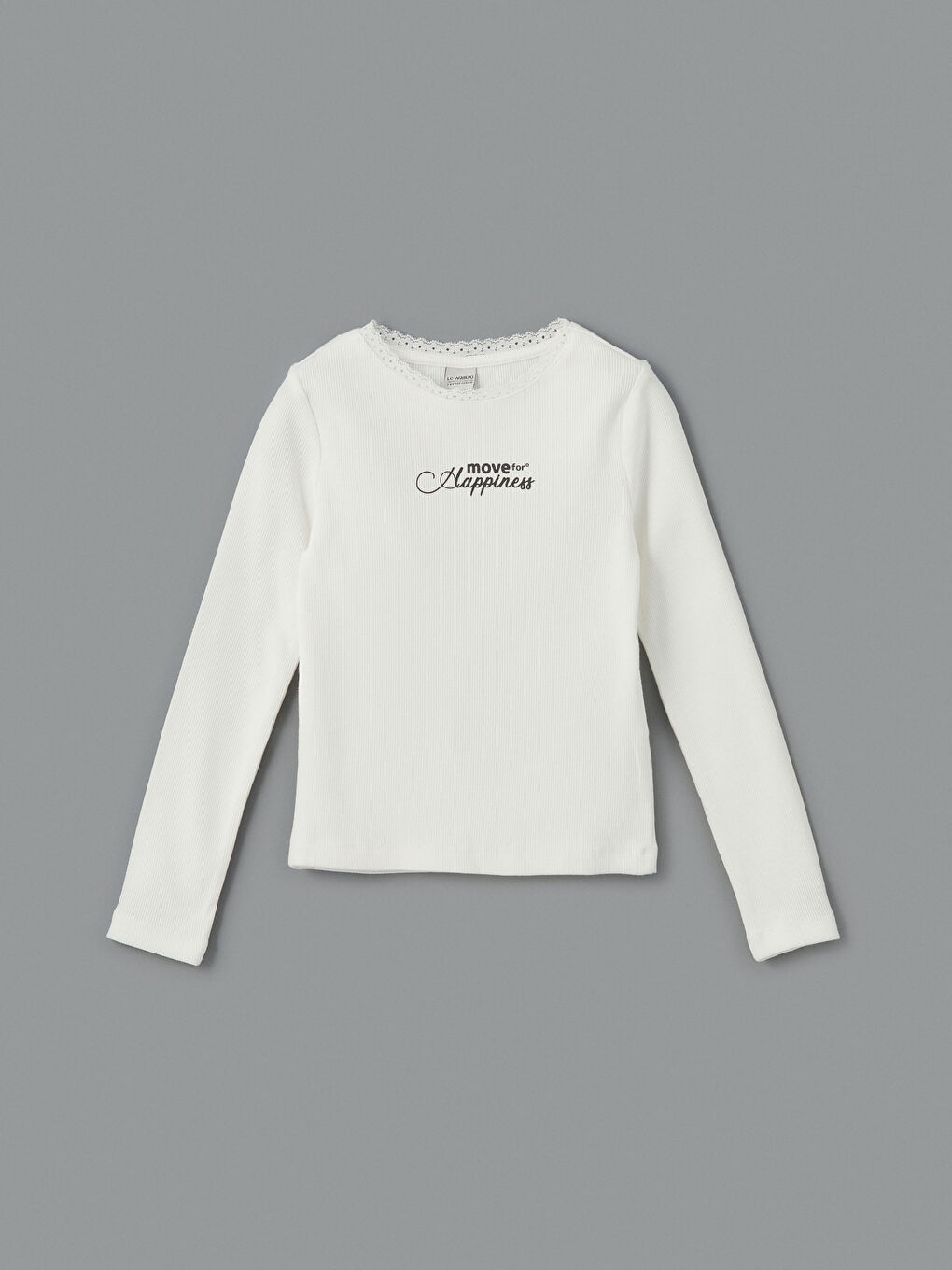 Crew Neck Girl's T-Shirt -S5MN07Z4-R9J